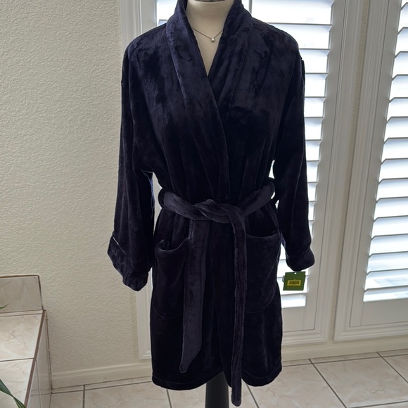 Kate Spade Navy Embroidered Robe - Picture 1 of 14